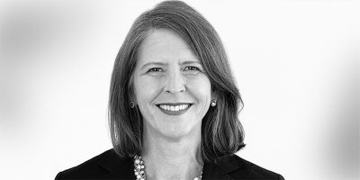 Black and white headshot of Partner Lori Mince