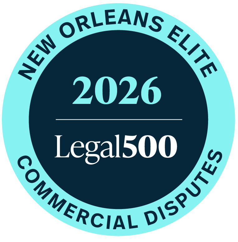 Legal 500 New Orleans Elite Commercial Disputes Badge 2026