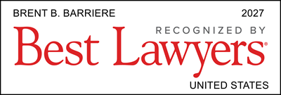 2027 Best Lawyers Badge for Brent Barriere